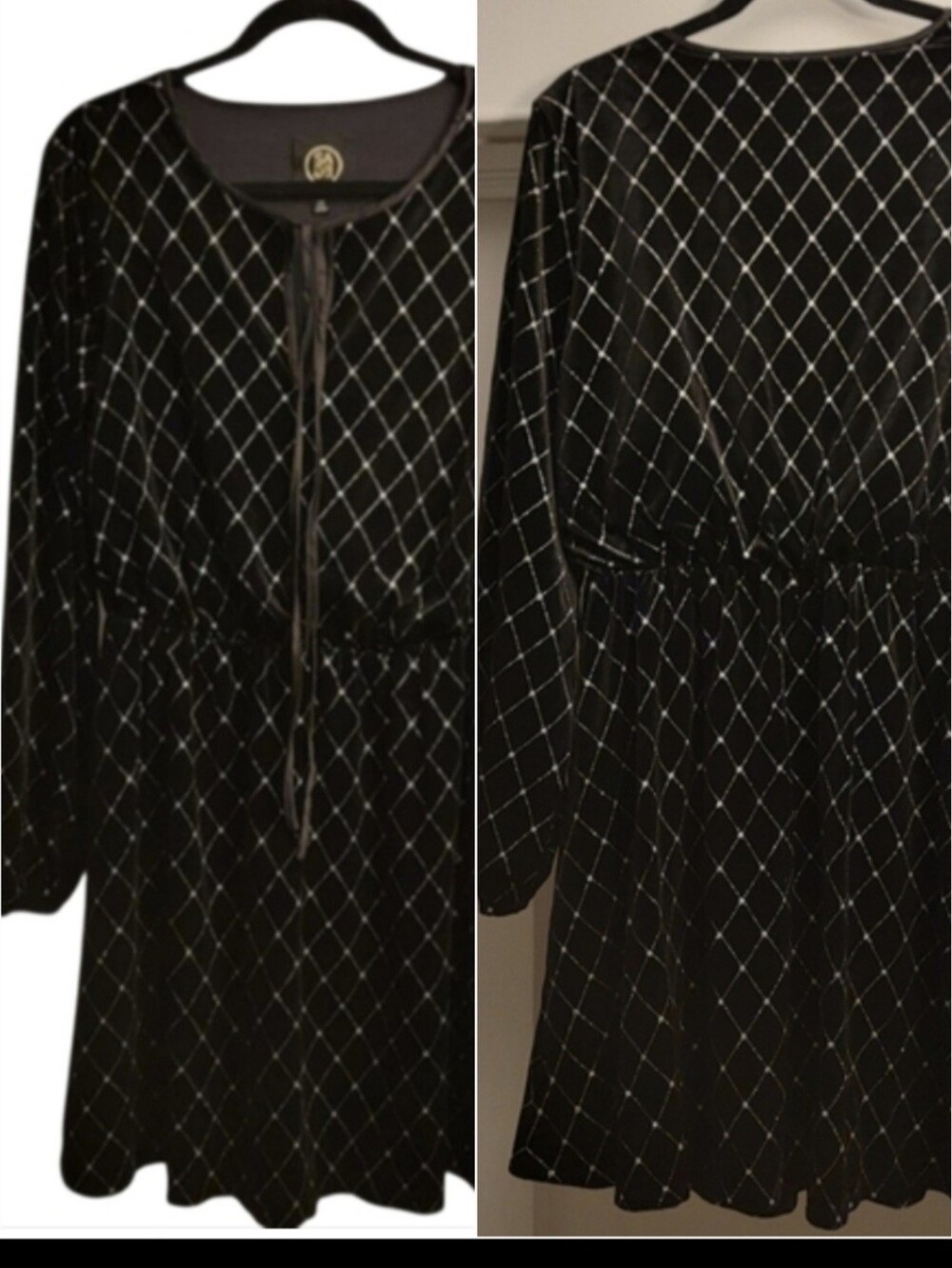 SAGE🎁Black Velvet Dress